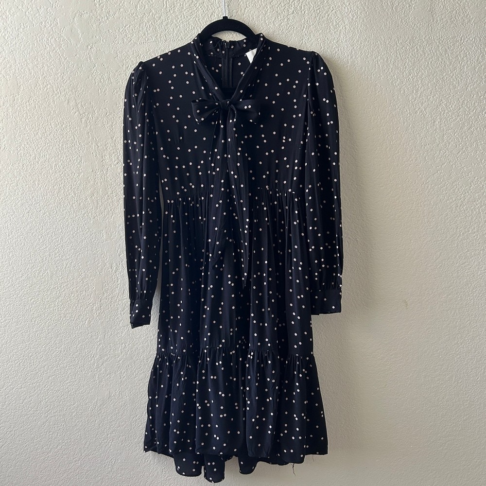 Kate Spade Black Polka Dot Mini Dress